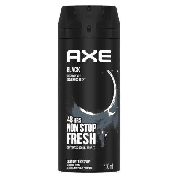 AXE DEODORANT SPRAY*** BLACK*** 150ML