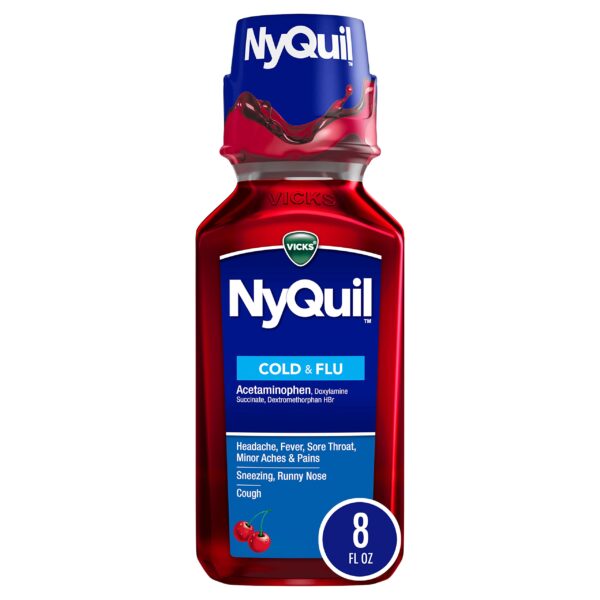 VICKS NYQUIL COLD & FLU CHERRY  8oz