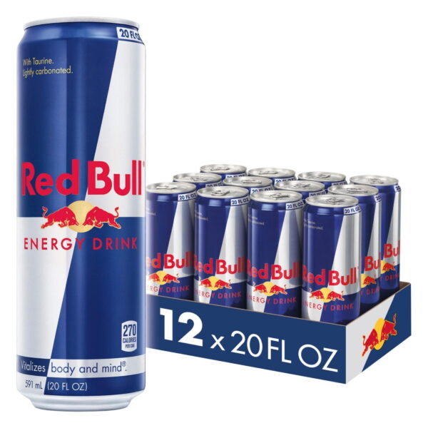 RED BULL ENERGY DRINK  16oz 12 CANS
