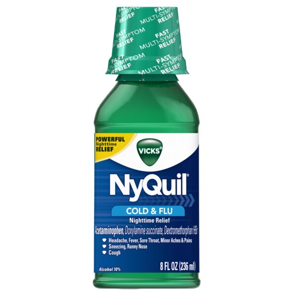 VICKS NYQUIL COLD & FLU ORGINAL 8oz