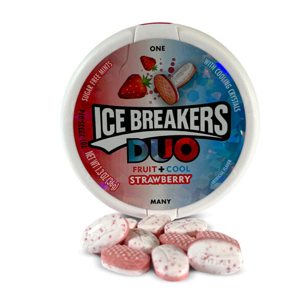 ICE BREAKERS  DUO STRAWBERRY  8ct