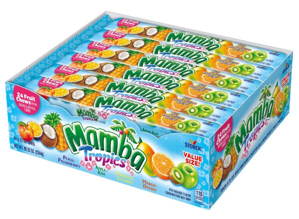 MAMBA TROPICAL FRUIT CHEWS 24 CT