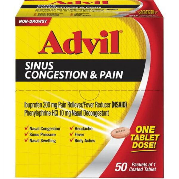 ADVIL SINUS CONGESTION  50X2CT