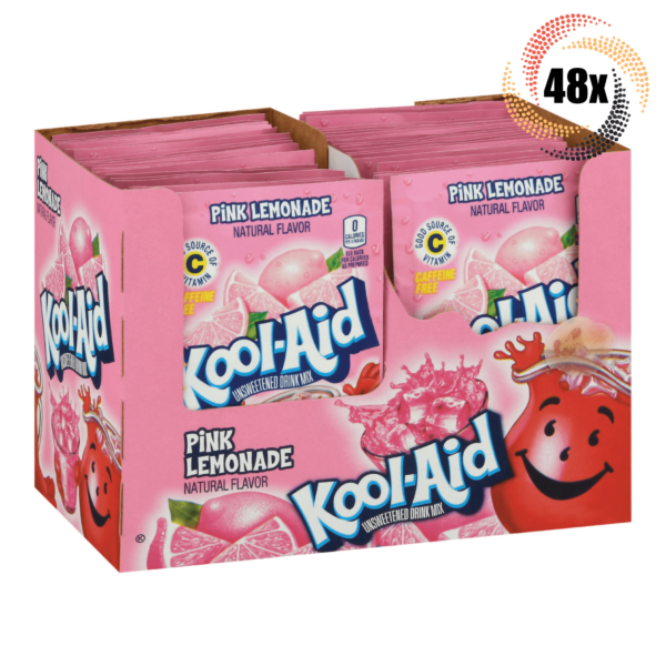 KOOL AID PINK LEMONADE DRINK MIX 48CT