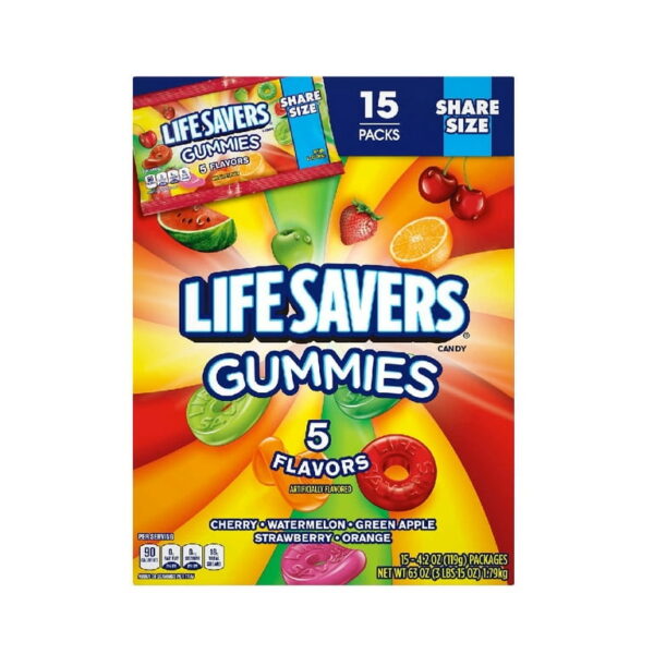 LIFE Saver Gummies Collison Share Size 4.2oz 15CT