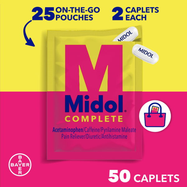 MIDOL COMPLETE MENSTRUAL CAPLETS  25 CT