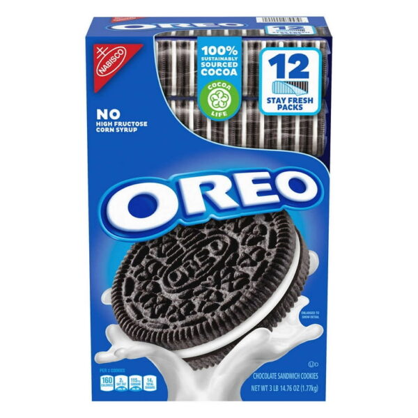 OREO CHOCOLATE SANDWICH COOKIES   5.25oz   12ct