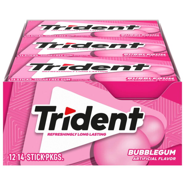 TRIDENT GUM BUBBLEGUM  12CT