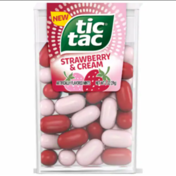 TIC TAC STRAWBERRY & CREAM 1OZ 12CT