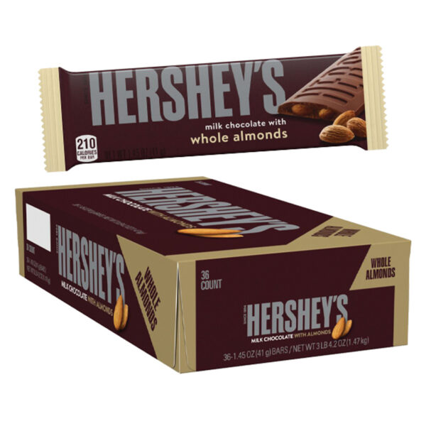 Hershey's Milk Chocolate With Almond  36ct