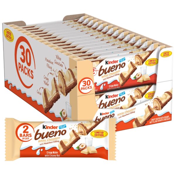 KINDER BUENO WHITE CHOCOLATE 30CT