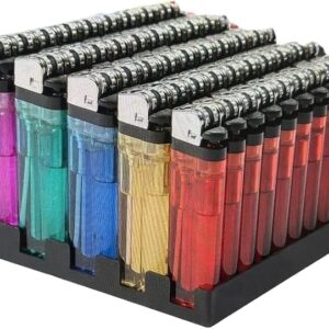 Wholesale Disposable Lighters Carton Of 5/50 Each with Stand